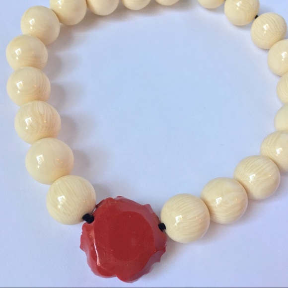necklace 🌹 bone beads - Picture 7 of 8